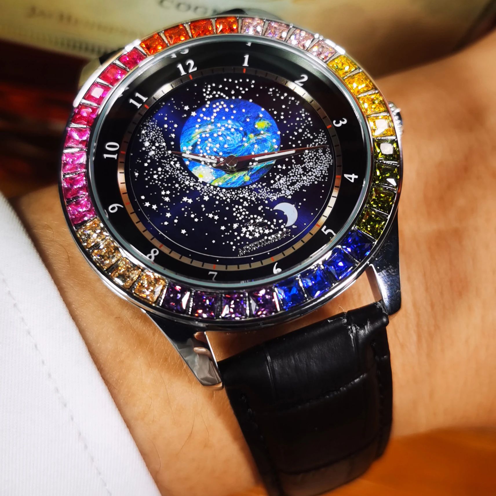 Omega Watch Constellation - Moda Yıldızlı Gökyüzü Aydınlık Mekanik Saat