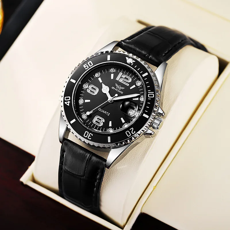 Cartier Watch Tank - Moda Deri Kayış Erkekler İş Saatleri