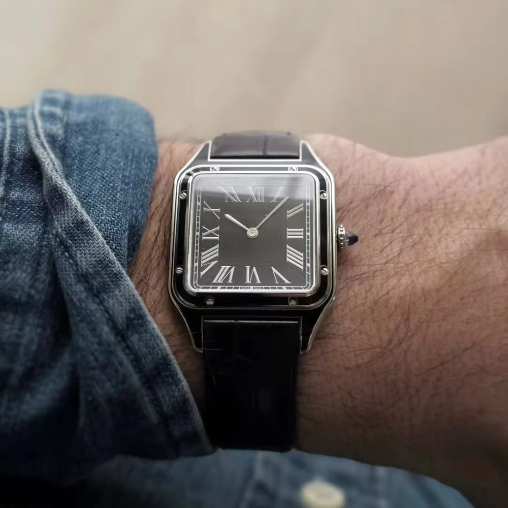 15,5 mm, 17,5 mm, 19 mm Timsah - Cartier Watch Santos incelemesi ve fiyatı