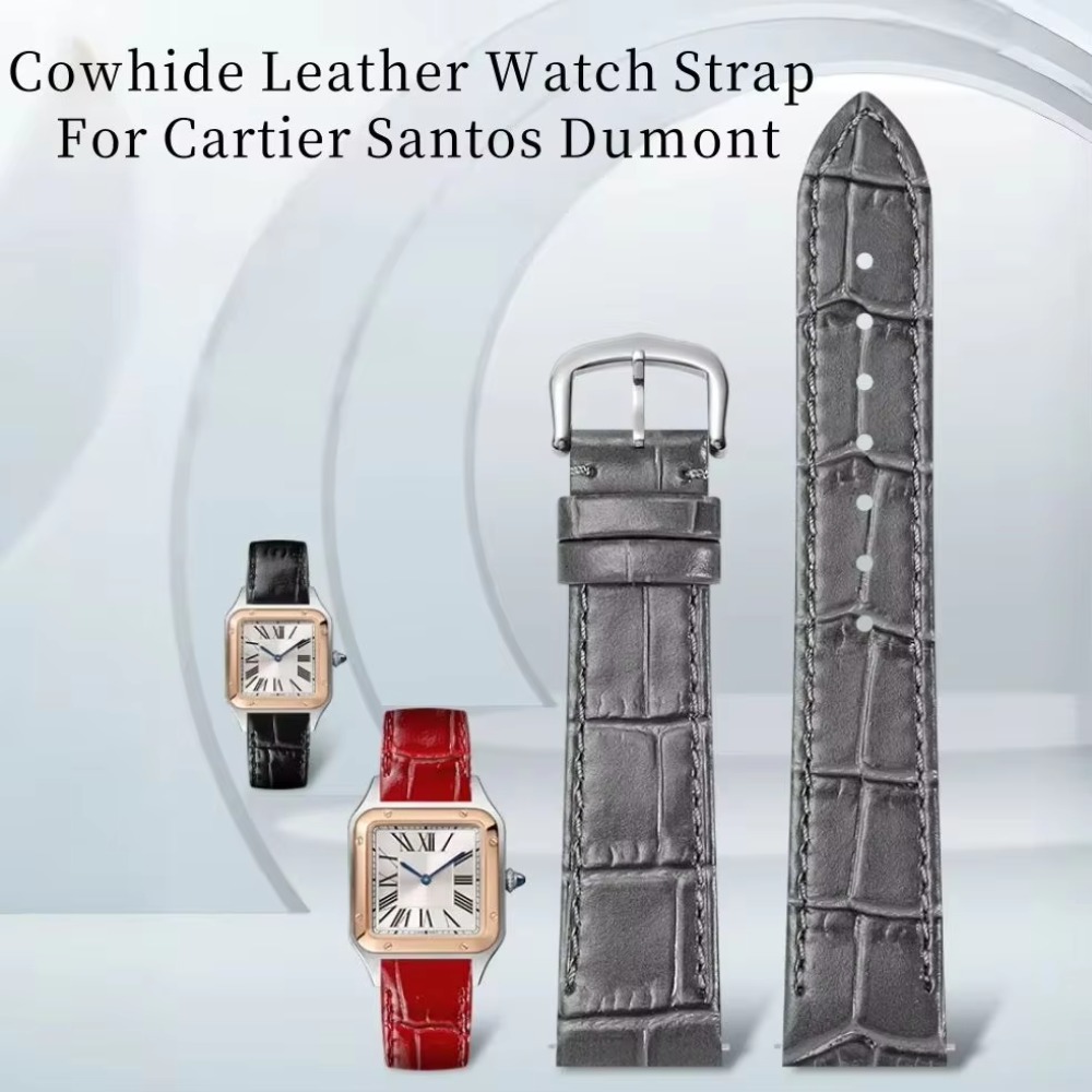 15,5 mm, 17,5 mm, 19 mm Timsah - Cartier Watch Santos incelemesi ve fiyatı